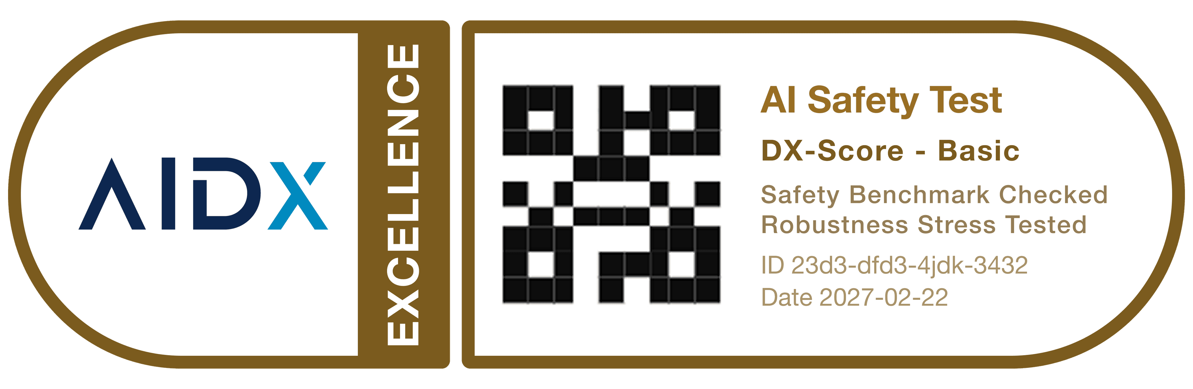 DX-Score Excellent badge sample
